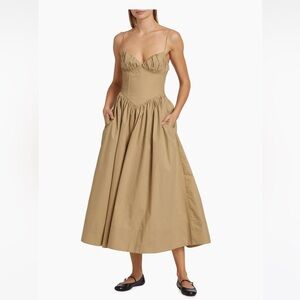 Ronny Kobo Carmine Corset Midi Dress